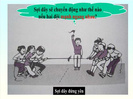 Bài giảng Vật lí 8 - Bài 5: Sự cân bằng lực