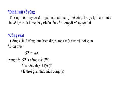 Bài giảng Vật lí 8 (Kết nối tri thức) - Tiết 21: Ôn tập bài tập