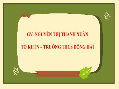 Bài giảng Toán 8 (Kết nối tri thức) - Chương 7 - Bài 1: Phương trình bậc nhất một ẩn - Trường THCS Đông Hải